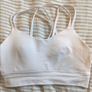 CRZ yoga White Strappy Sports Bralette